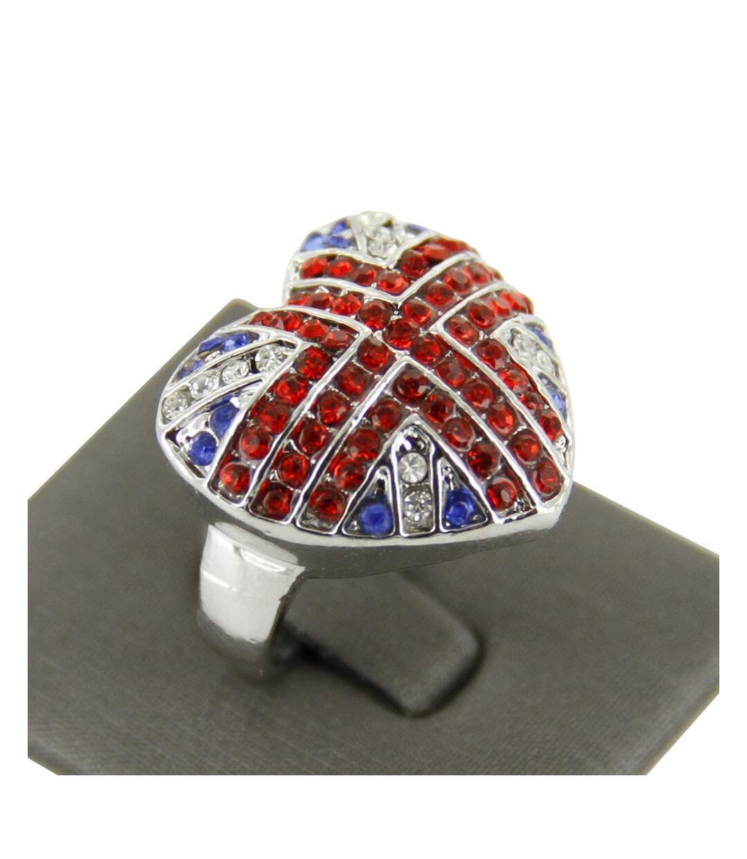 Bague Union Jack Argent Femme DAPHNEE