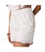 Short en tissu brodé blanc/rouge femme taille haute jdy palma-1