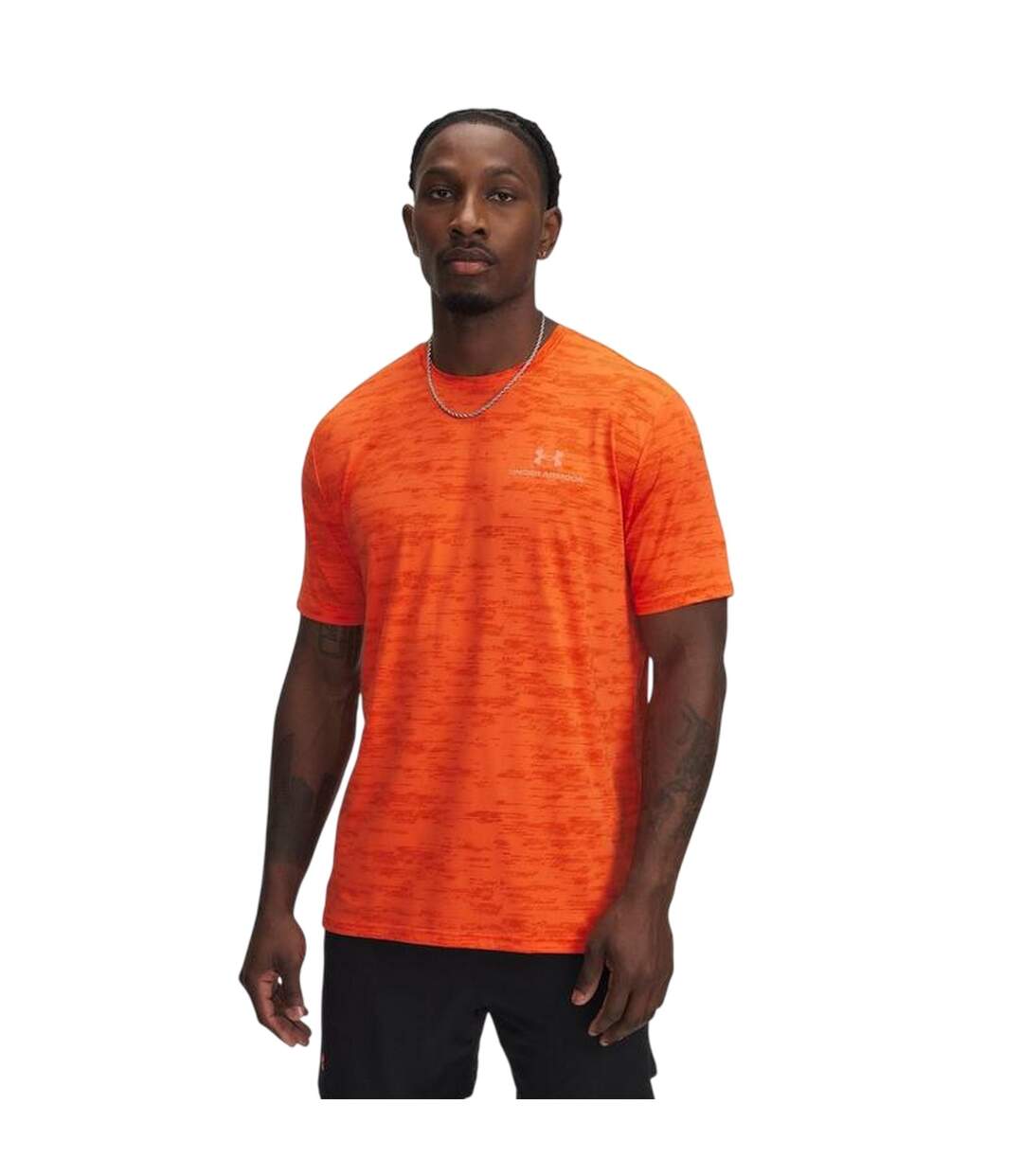 Mens Vanish Crew Neck T-shirt Orange Under Armour-1