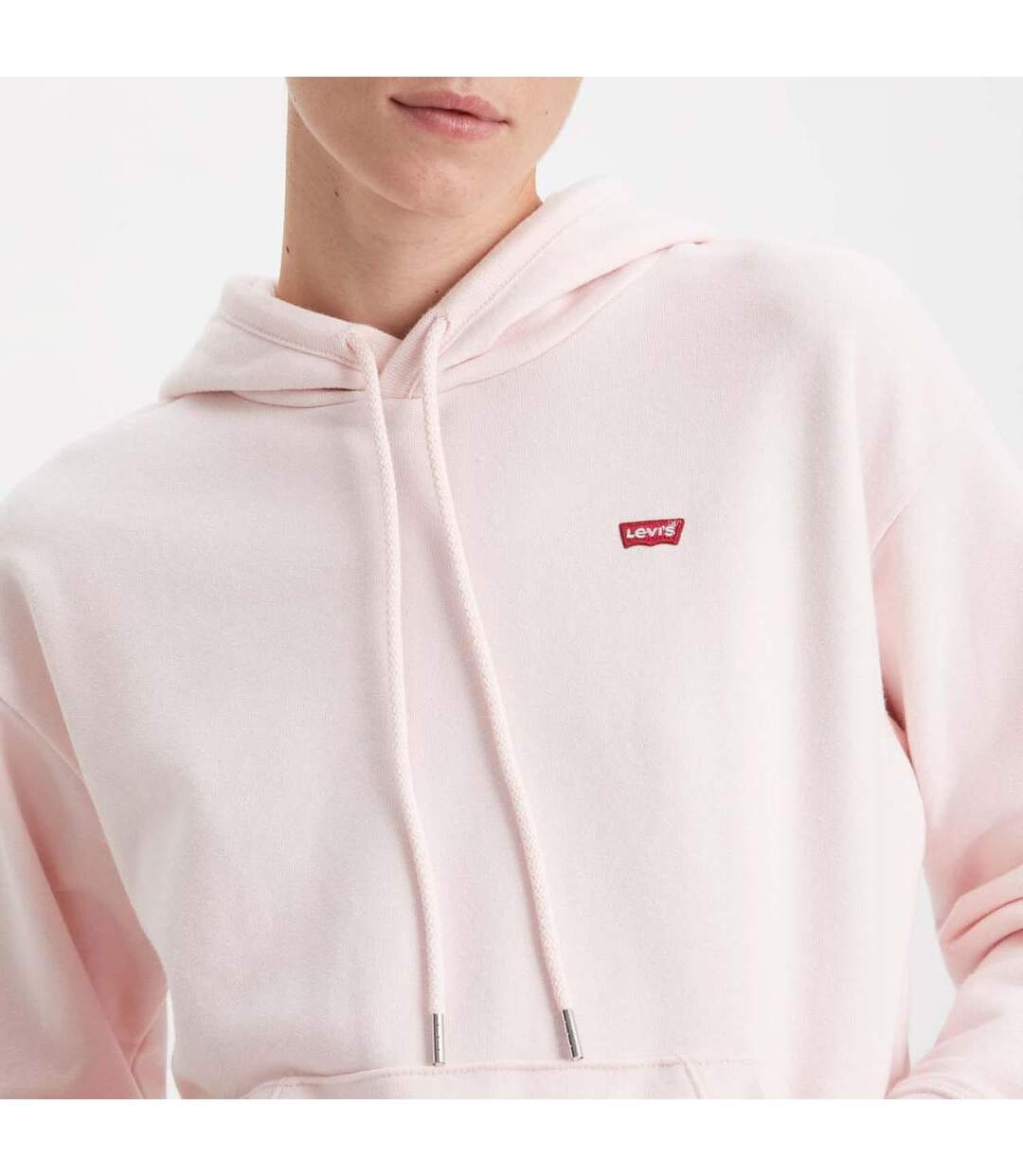 Sweat À Capuche Femme Rose Levis-3
