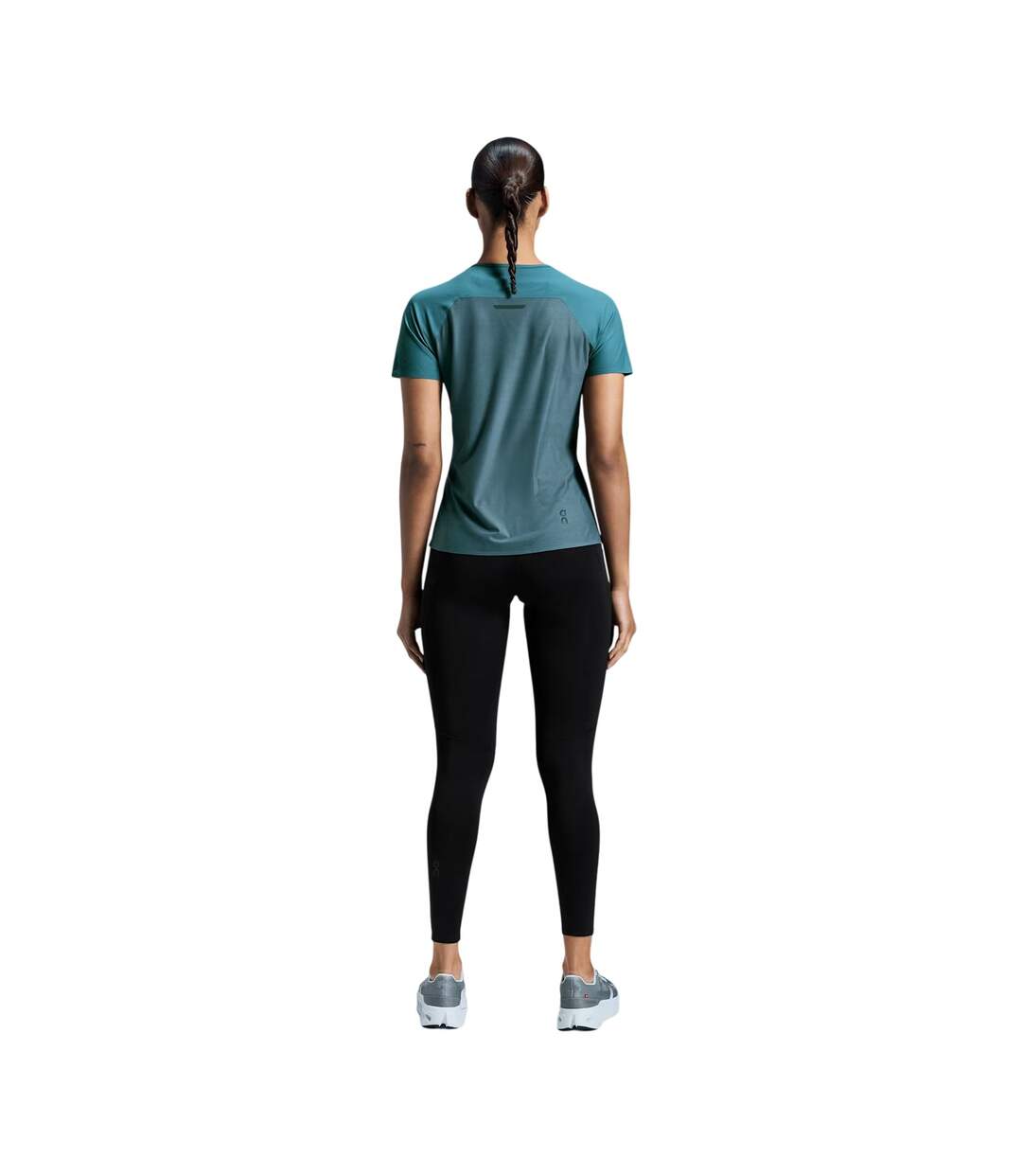 Womens/ladies Performance Running T-shirt Olive On Running-2