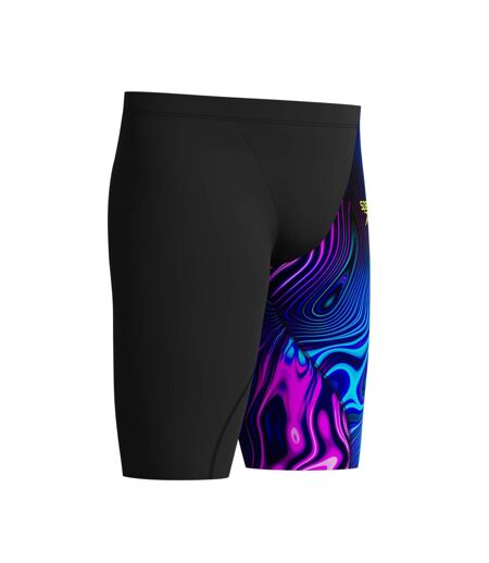 Mens Fastskin Lzr Ignite Gradient Jammer Shorts Black Purple Speedo