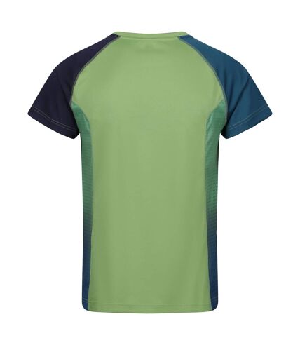 T-shirt corballis homme vert piquant / bleu marocain Regatta