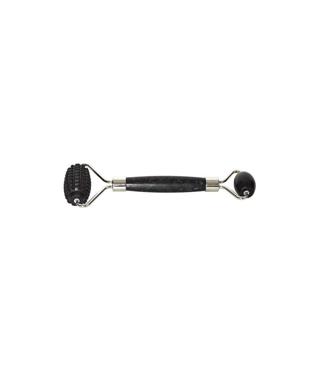 Rouleau de Massage 2 en 1 Jade 14cm Noir-2