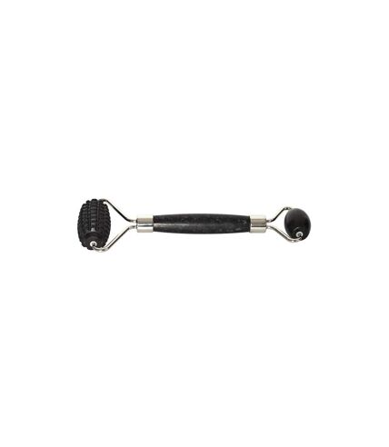 Rouleau de Massage 2 en 1 Jade 14cm Noir