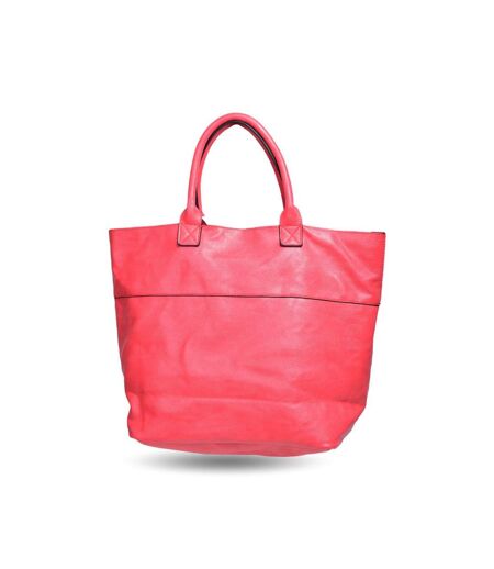 Sac shopping femme - Sac caba synthétique couleur fushia