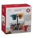 Lot de 4 Mugs & Panier à Capsules Mino 26cl Noir-5