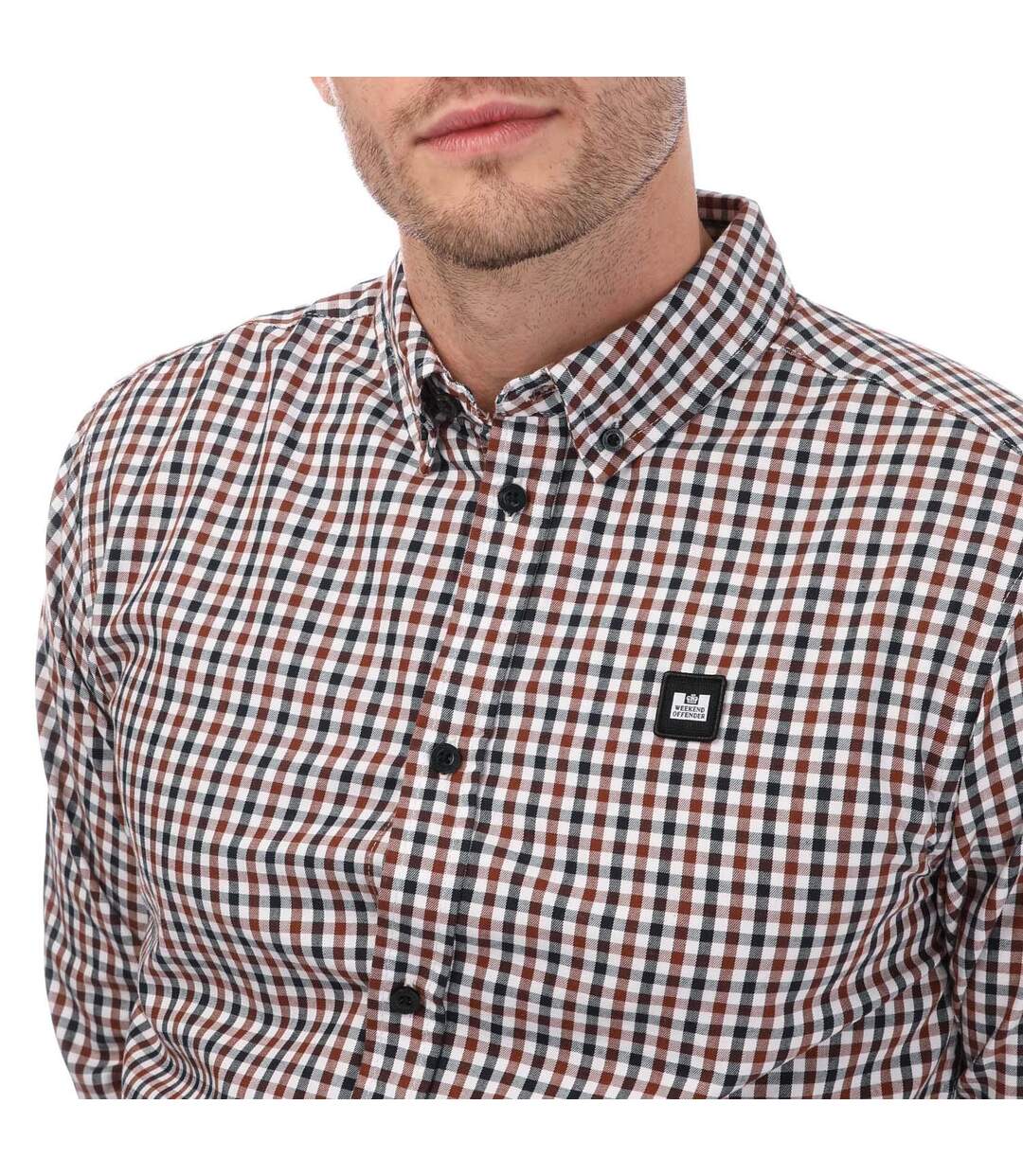 Chemise Barbaro Homme Marron Weekend Offender-3