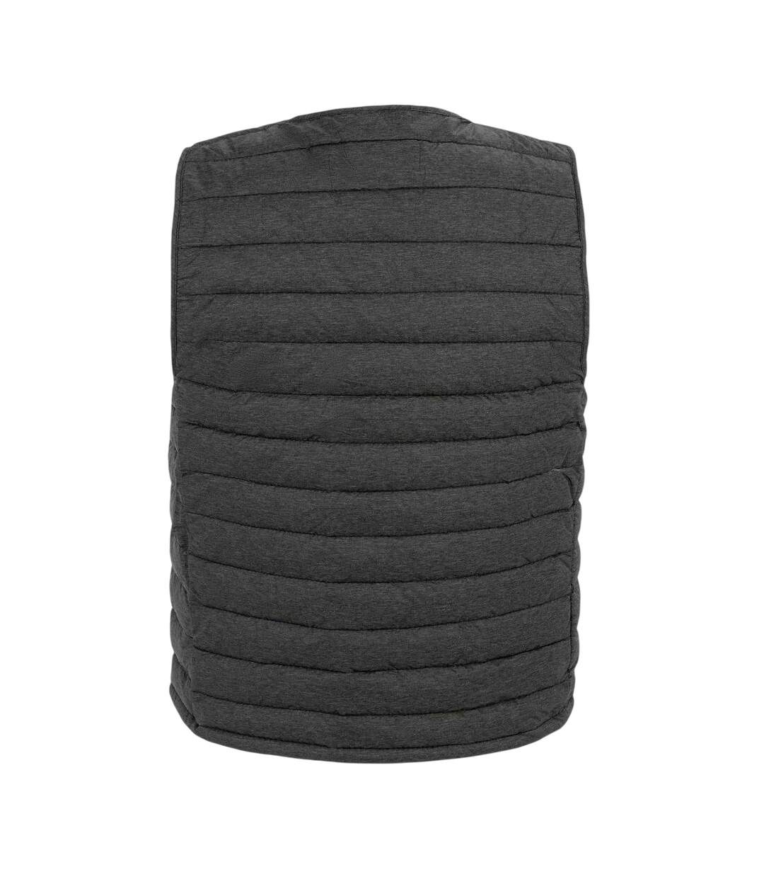 Doudoune Sans Manches Motif/style Logo Homme Gris Foncé Chiné Firetrap-2