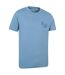 Mens camping sketch t-shirt blue Mountain Warehouse-3