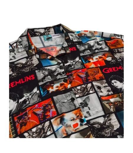 Unisex Adult Movie Reel Button Front Shirt Multicoloured Gremlins
