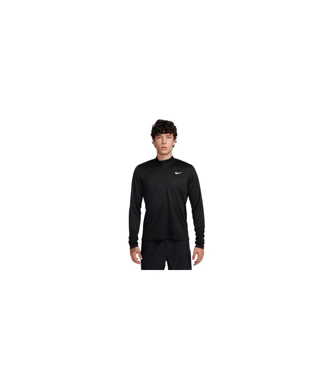 Haut Manches Longues Course À Pied Core Homme Noir Nike-1