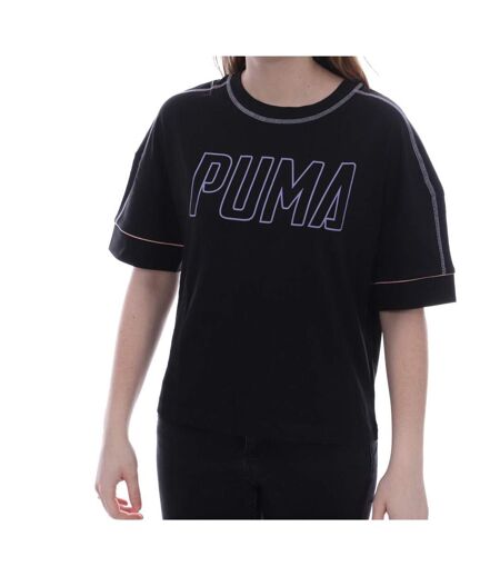 Tee shirt fitness noir femme Puma Graphic - XS