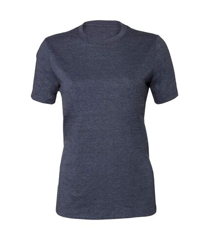 Bella + Canvas Womens/Ladies Heather Jersey Relaxed Fit T-Shirt (Dark Grey)