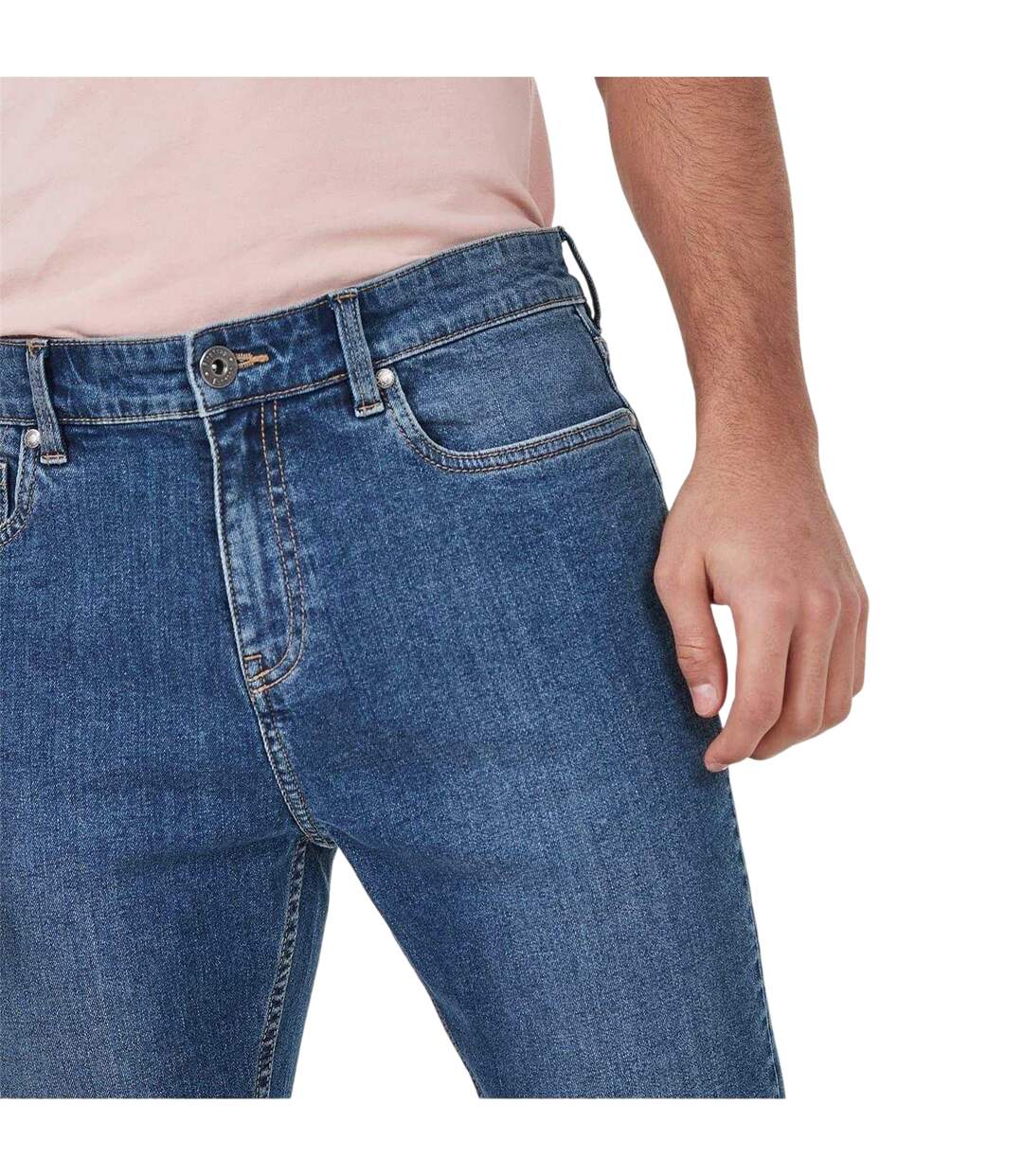 Jean Motif/style Logo Homme Bleu Firetrap-4