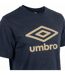 Tee shirt homme col rond en coton 160GSM et logo imprimé 729280 Umbro-2