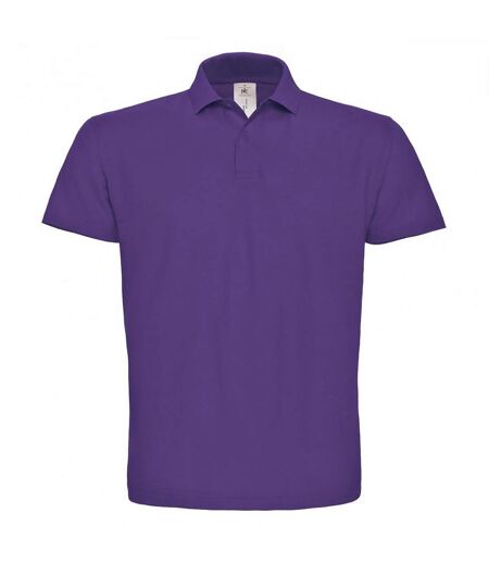 B&c Id.001 Polo À Manches Courtes Pour Hommes Violet B And C