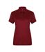 Henbury Womens/Ladies Stretch Microfine Pique Polo Shirt (Burgundy) - UTPC2952