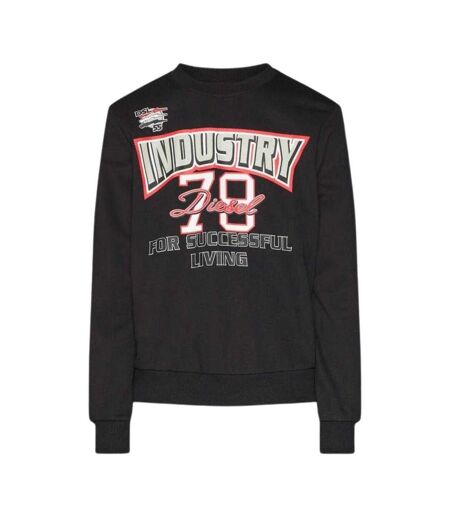Sweat Motif/style Logo Industry Adulte Noir Diesel