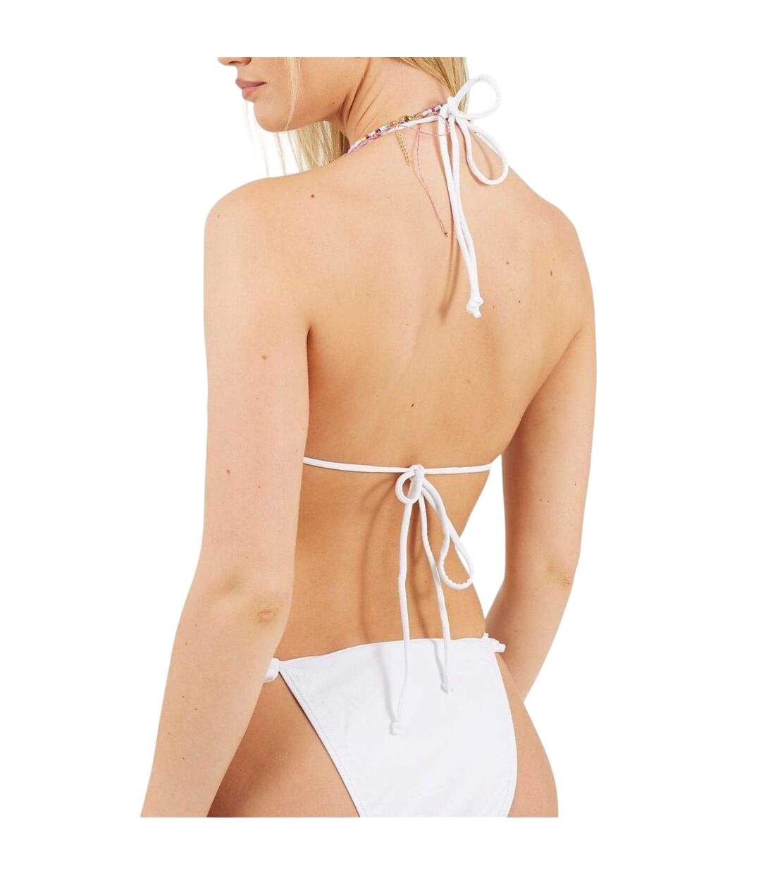 Womens/ladies Frill Bikini Top White Brave Soul-3
