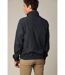 Blouson court en toile enduite noire avec col montant CASTLE-3