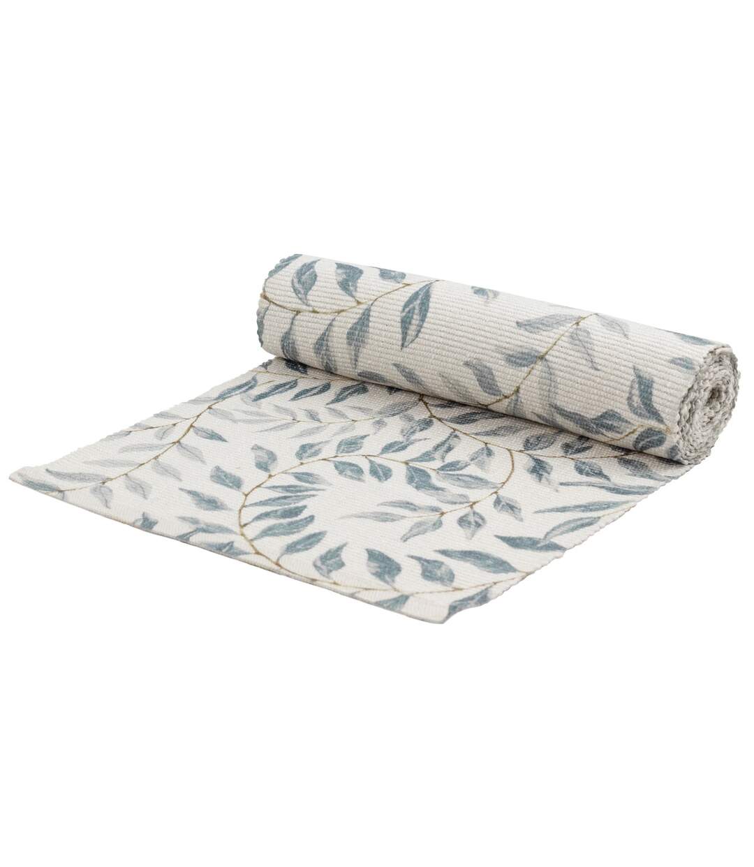 Vinea trailing leaves table runner 180cm x 35cm green Evans Lichfield-1