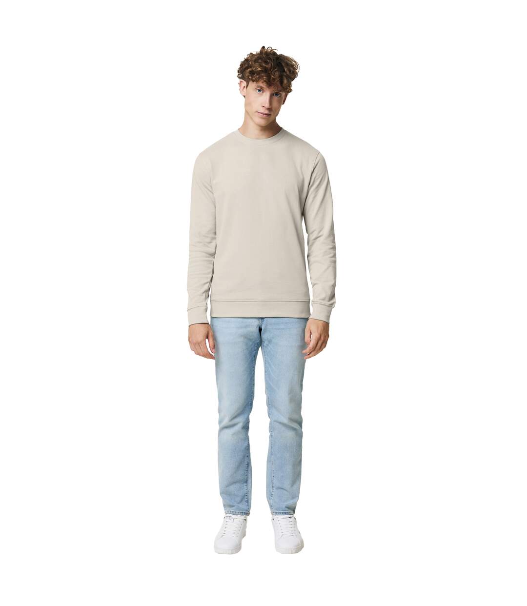 Unisex adult zion recycled cotton crew neck sweatshirt desert Iqoniq-3