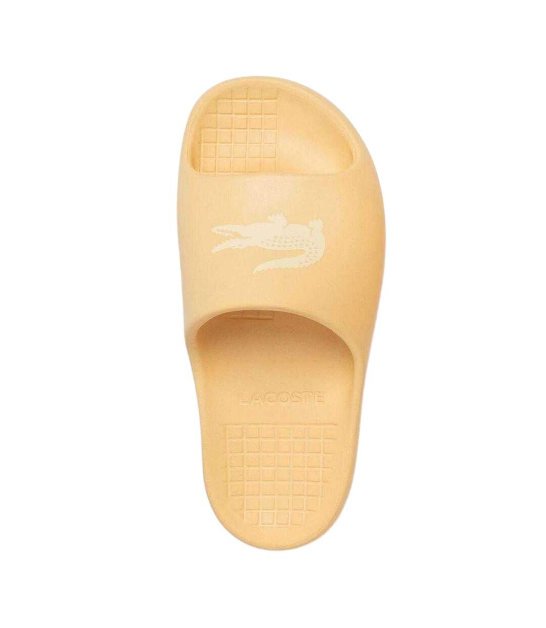 Claquettes Vacances Motif/style Crocodile Serve Homme Jaune Lacoste-3