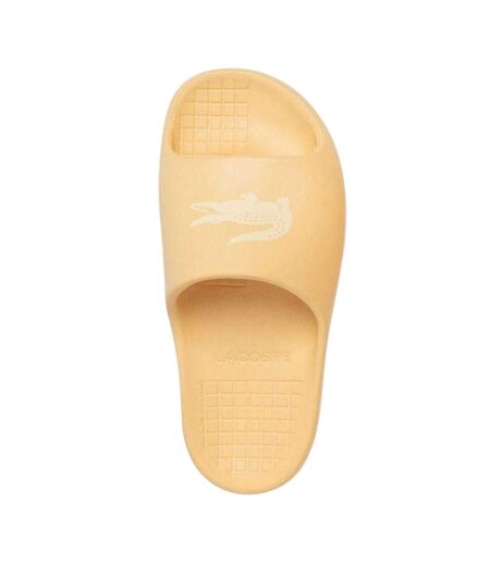 Claquettes Vacances Motif/style Crocodile Serve Homme Jaune Lacoste