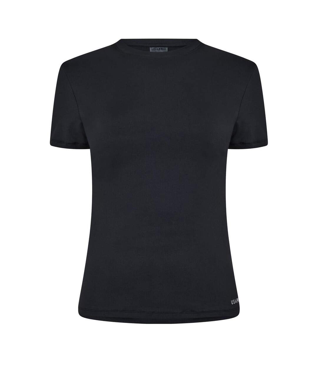 Womens/ladies Essential Slim T-shirt Black USA Pro-1