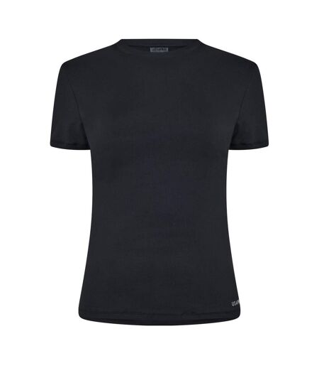 Womens/ladies Essential Slim T-shirt Black USA Pro