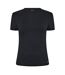 Womens/ladies Essential Slim T-shirt Black USA Pro-1