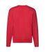 Mens premium drop shoulder sweatshirt red Fruit of the Loom