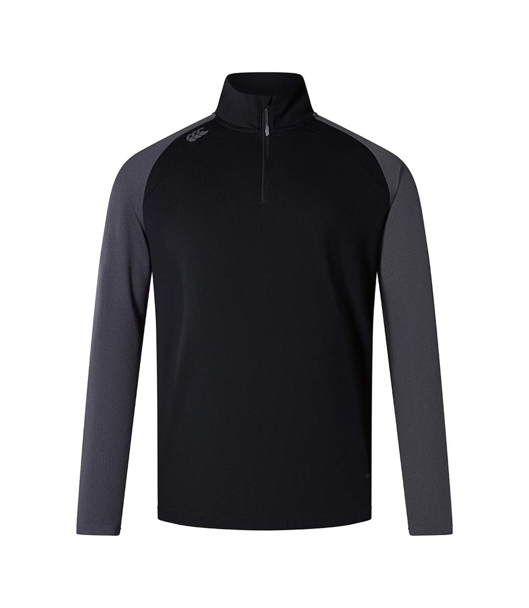 Haut Thermique Elite Homme Noir Gris Foncé Chiné Canterbury-1