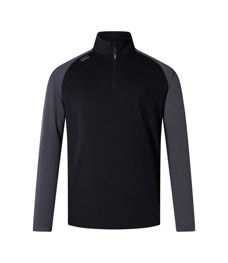 Haut Thermique Elite Homme Noir Gris Foncé Chiné Canterbury