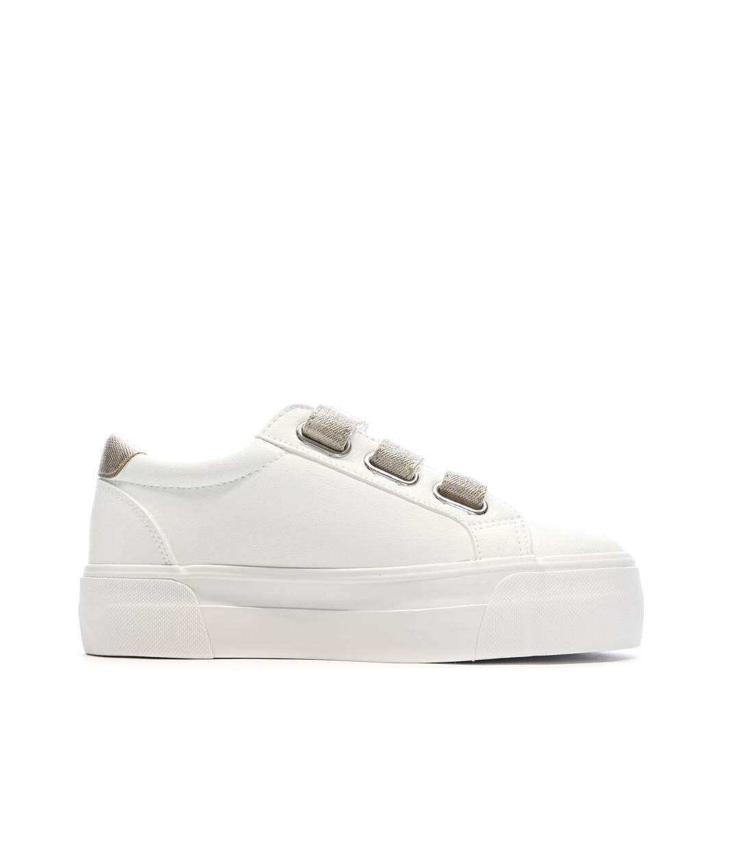 Baskets blanche/doré plateforme femme kaporal clovia-2