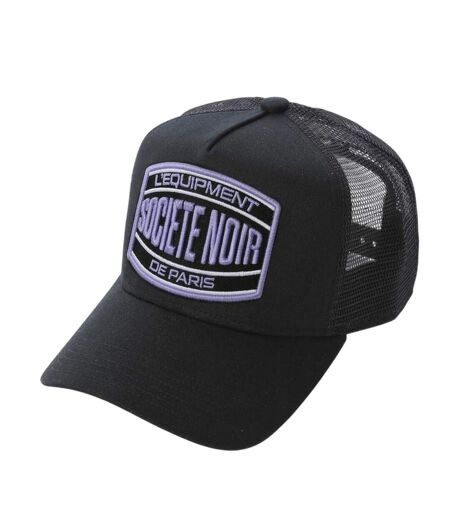 Unisex Adult Trucker Cap Black Purple Societe Noir