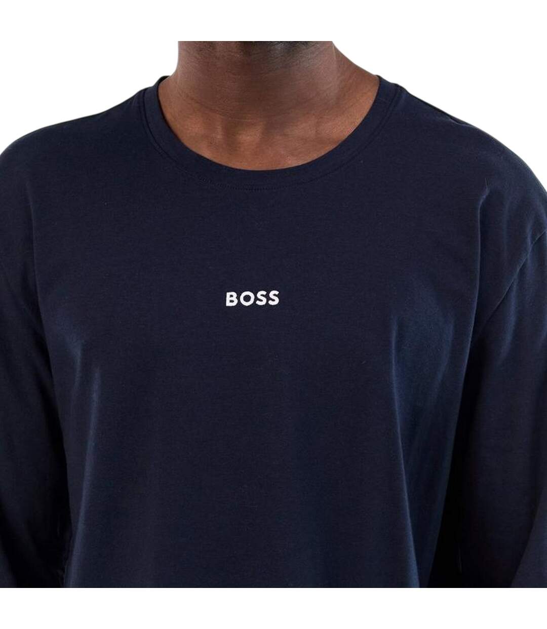 T-shirt Manches Longues Vacances Motif/style Logo Homme Bleu Clair Boss-4