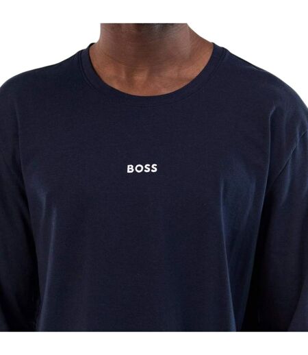 T-shirt Manches Longues Vacances Motif/style Logo Homme Bleu Clair Boss