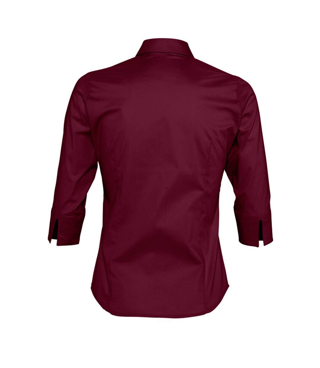 SOLS Womens/Ladies Effect 3/4 Sleeve Fitted Work Shirt (Burgundy) - UTPC339