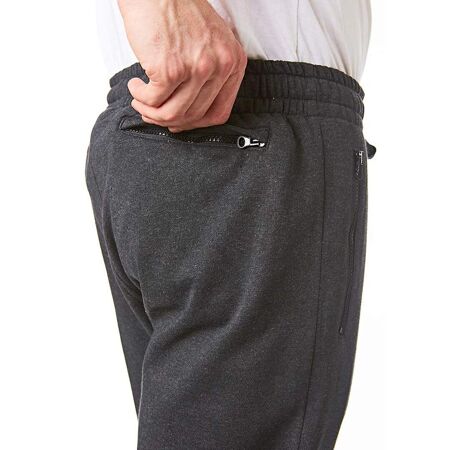 Mens classic plain jogging bottoms charcoal marl Iron Mountain