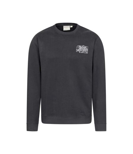 Sweat-shirt Léger En Mélange De Coton Avec Imprimé Graphique Pour Homme Gris Mountain Warehouse