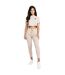 T-shirt court essentials femme beige SikSilk-3