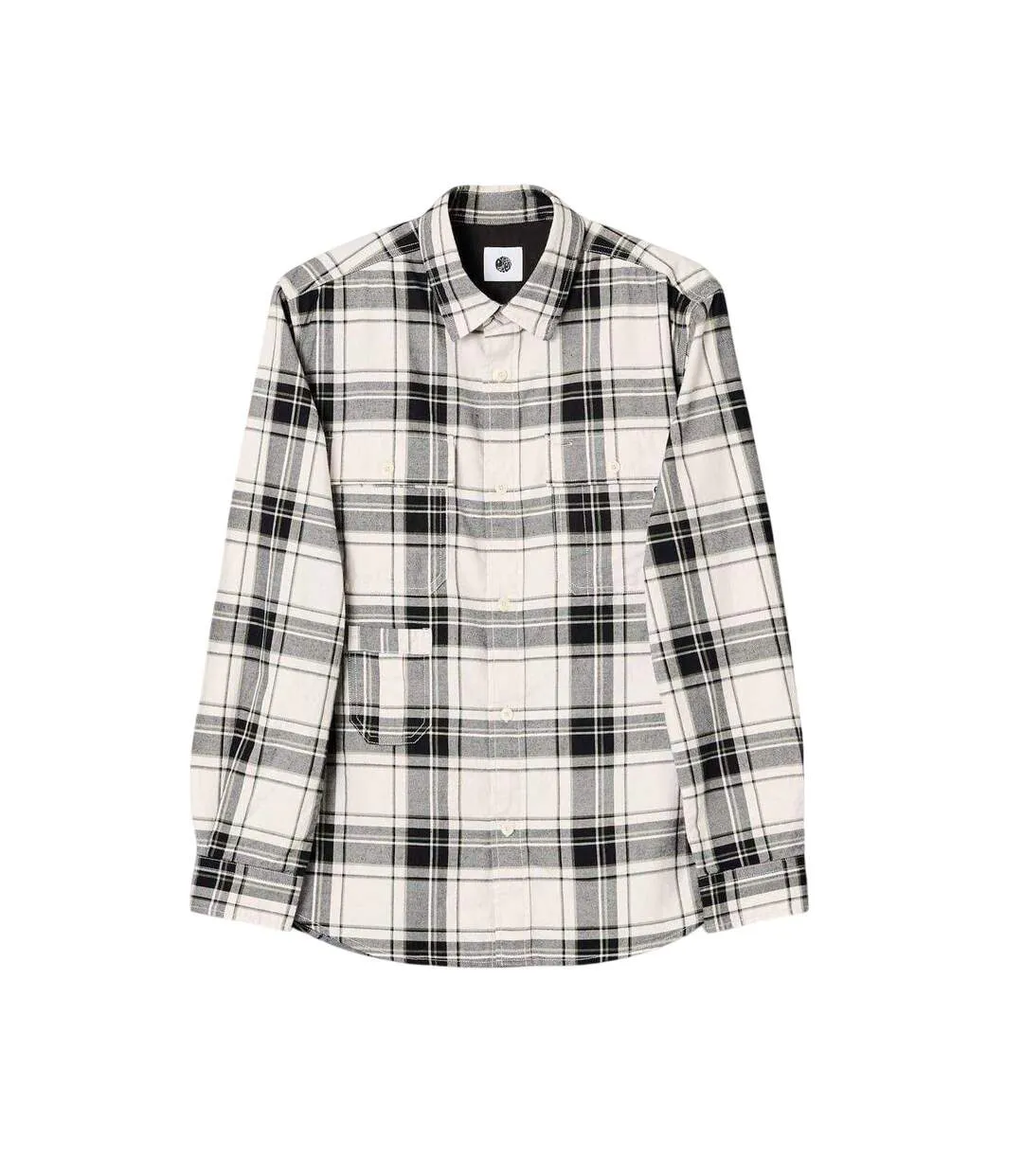 Chemise Motif/style À Carreaux Woolwich Homme Beige Gris Pretty Green-1