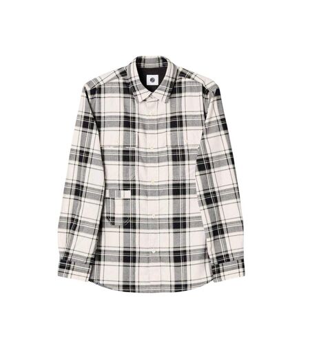 Chemise Motif/style À Carreaux Woolwich Homme Beige Gris Pretty Green