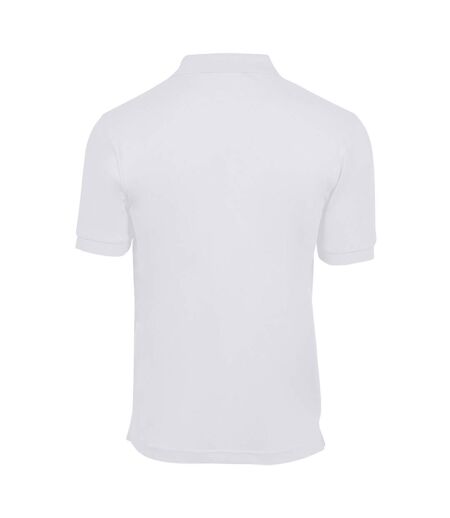 Polo luxury homme blanc Tee Jays