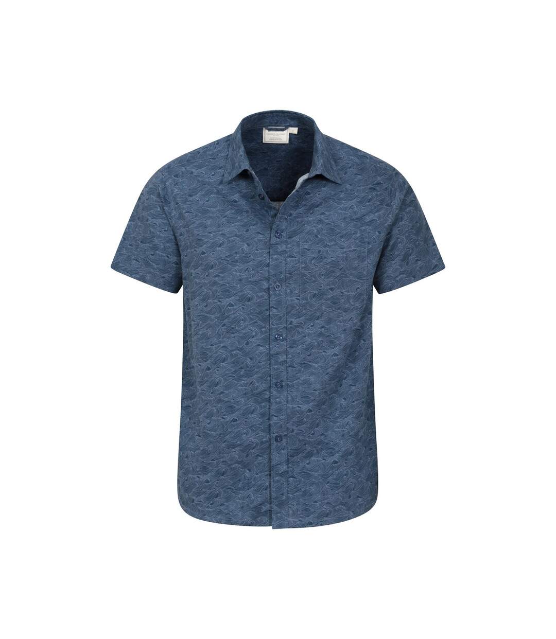 Mountain Warehouse Mens Wave Short-Sleeved Shirt (Navy)