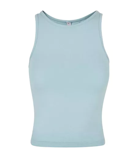 Womens/ladies Racerback Tank Top Ocean Blue Build Your Brand