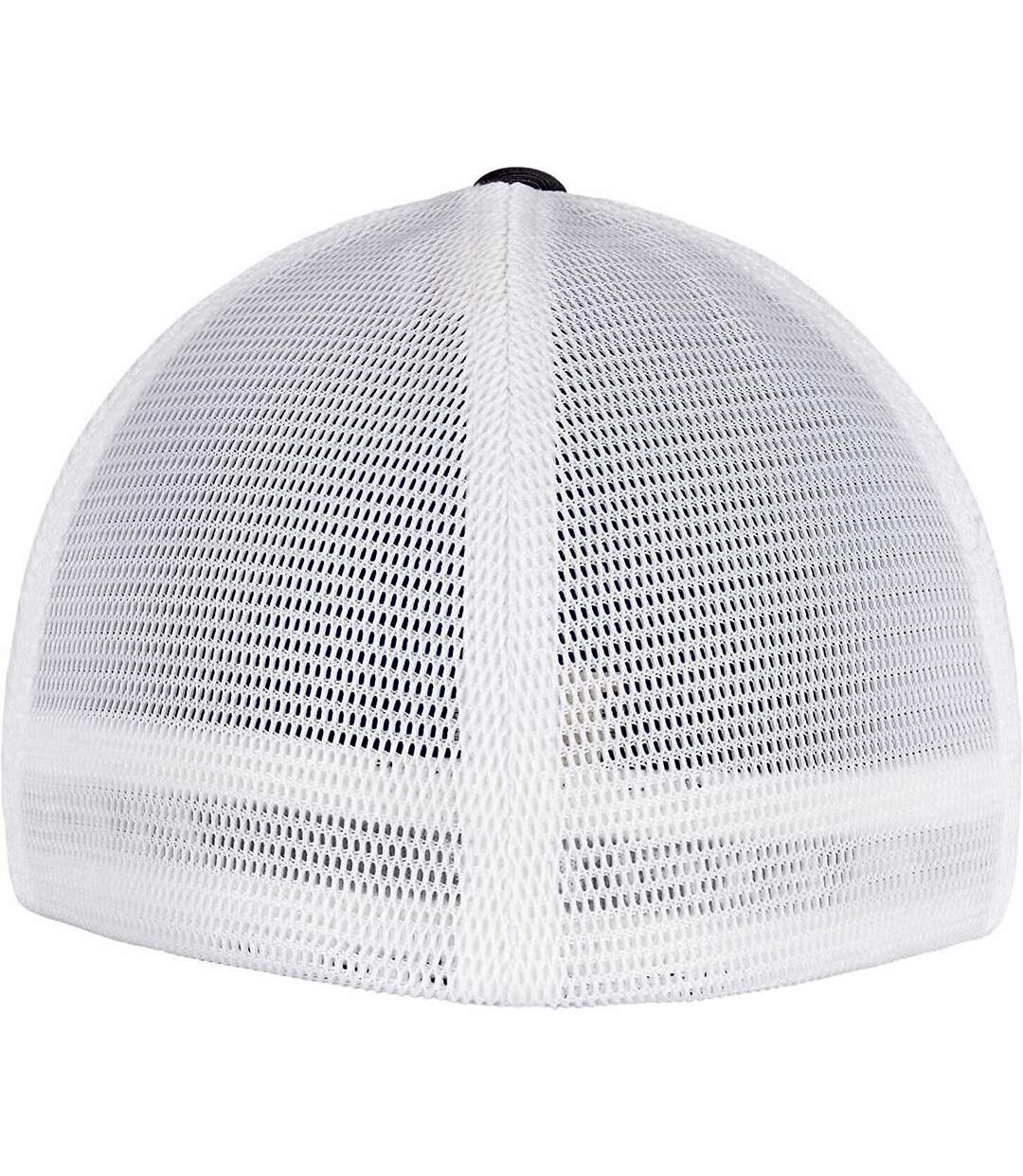 Casquette omnimesh adulte gris foncé / blanc Flexfit-2