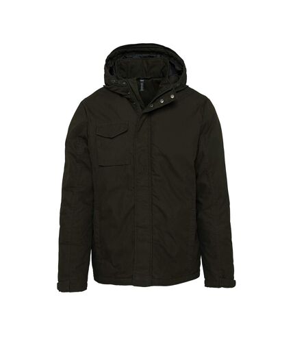 Kariban Adults Unisex Hooded Parka Jacket (Dark Khaki) - UTPC3819